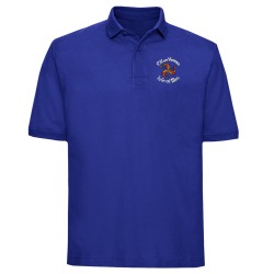  Royal Blue Manx Polo-shirt - 3 legs logo  MEP 1075