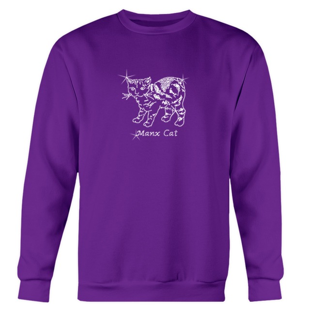 Classic Purple Crew-neck Manx Sweatshirt MES 465