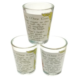 GLASS - THE MANX TOAST - SHOT GLASS MG 013