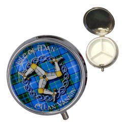 MANX TARTAN PILL BOX MG 077