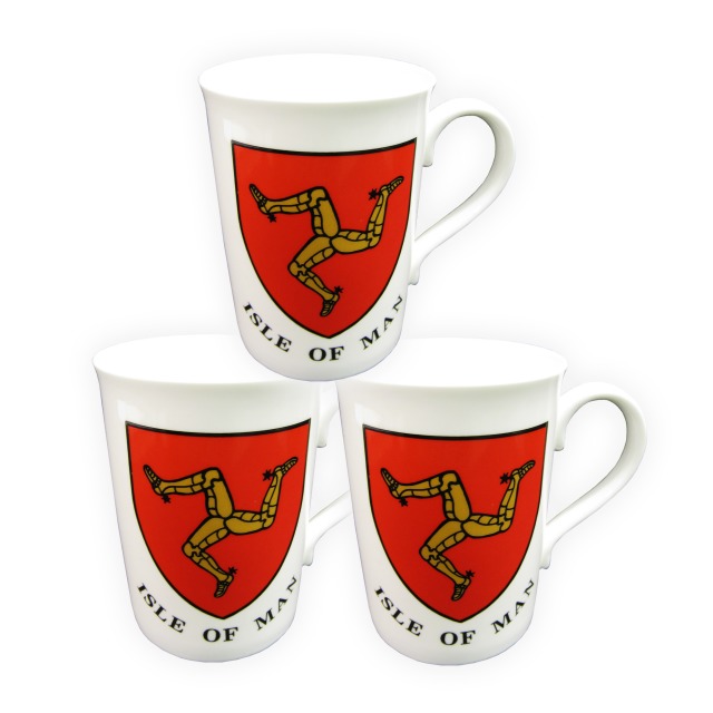 BONE CHINA MUG - ISLE OF MAN SHIELD MG 268