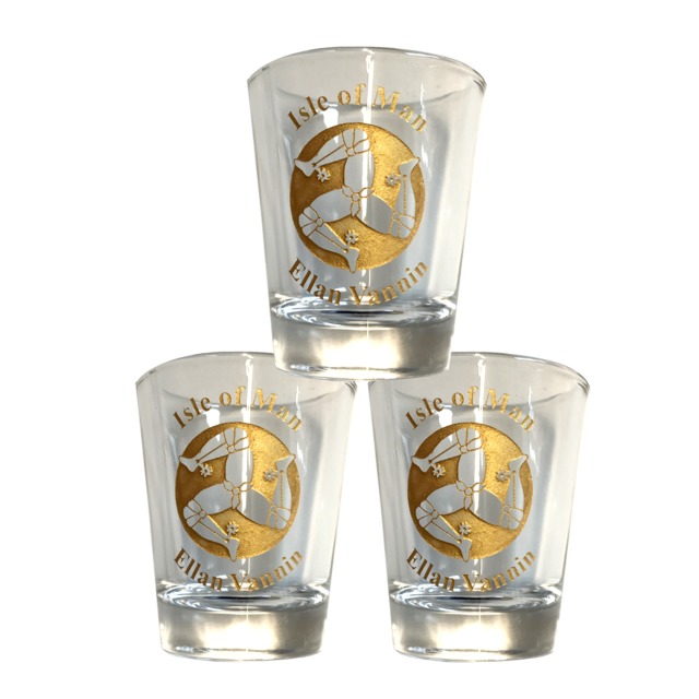 Crystal 3 legs shot glass -presentation boxed MG 282