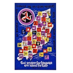 TEATOWEL -MANX LANGUAGE MG 323