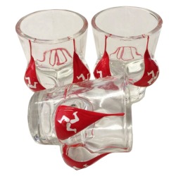 3-D SHOT GLASS MG 448