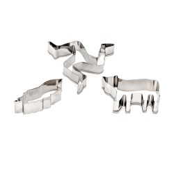 MANX SHAPED COOKIE CUTTERS SET OF 3 MG 538