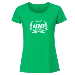 MGP 100 YEARS KELLY GREEN LADIES T-SHIRT MGP 096KG