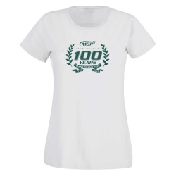 MGP 100 YEARS WHITE LADIES T-SHIRT MGP 096W