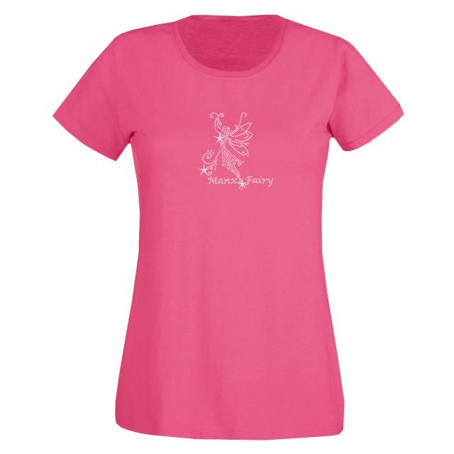 Diamante Fairy Hot Pink Ladies Fitted -  - MLDT 250