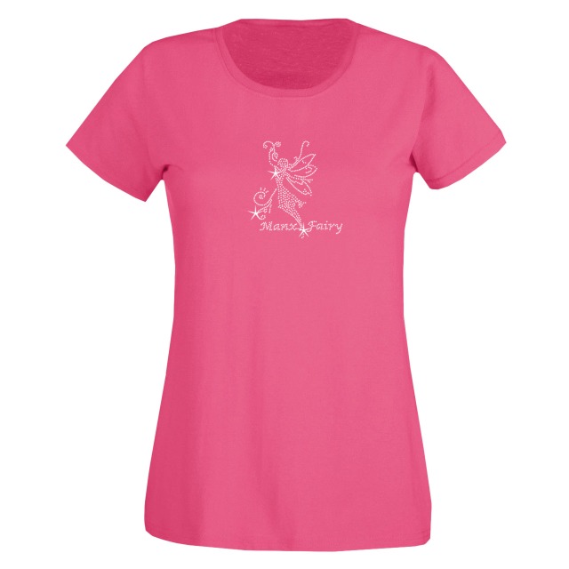 Diamante Fairy Hot Pink Ladies Fitted -  - MLDT 250