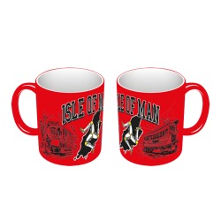 Isle of Man Red Mug IOM-MUG3