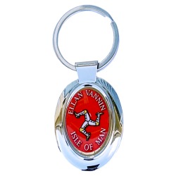 KEY RING - RED - METAL 3 LEGS OF MAN MG 012