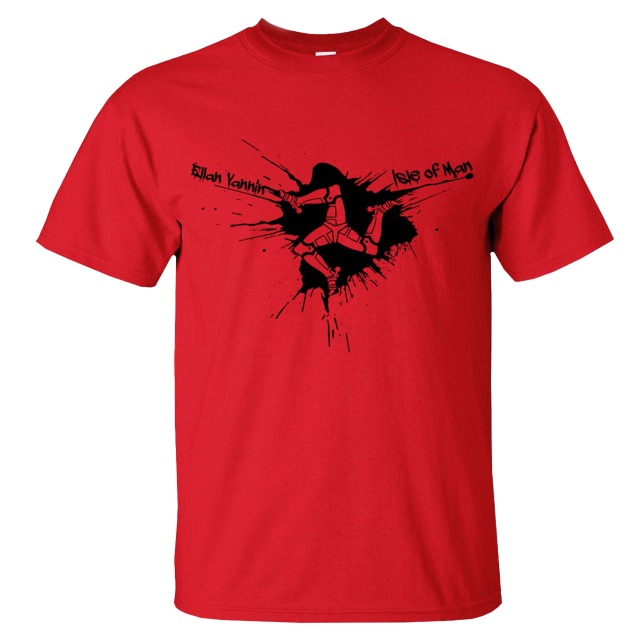 BLACK SPLAT - CLASSIC RED T-SHIRT MPT 1435