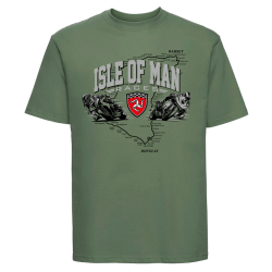 TWIN BIKES/SHIELD - MT GREEN T-SHIRT-ATS 30