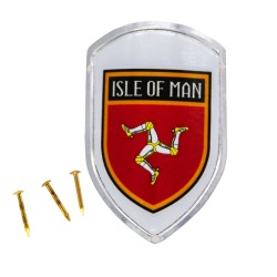 WALKING STICK BADGE - 3 LEGS SHIELD -  MG 422