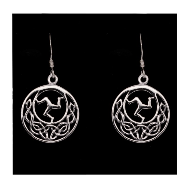 OFFSET CELTIC/3 LEGS EARRINGS JSS 20