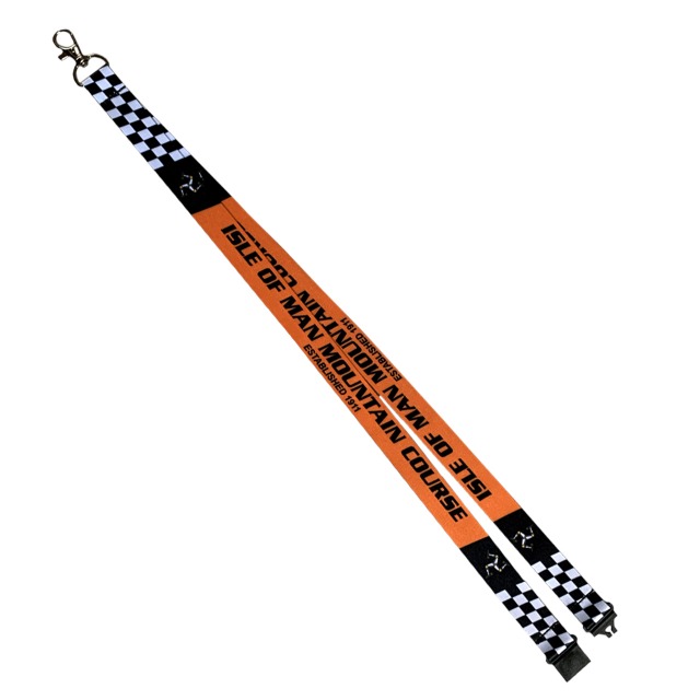 CHECKS & ORANGE LANYARD MG 111