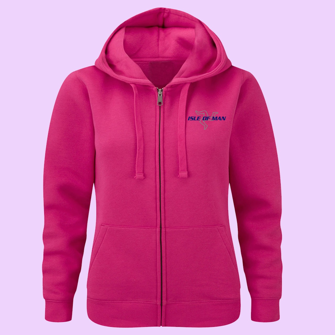 Hot Pink Full Zip 3 legs Hoodie MEZH 400 | ADULTS UNISEX HOODIES | TT ...