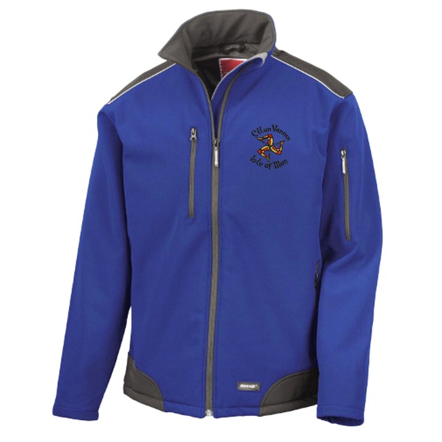 Royal/Black Adults Softshell jacket  MESS 2240