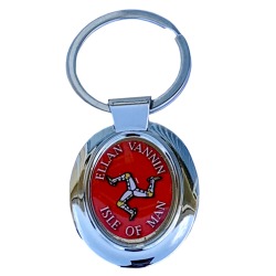 KEY RING - RED - METAL 3 LEGS OF MAN MG 012