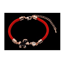 18K GOLD EMBOSSED HORSE BRACELET SMA 02