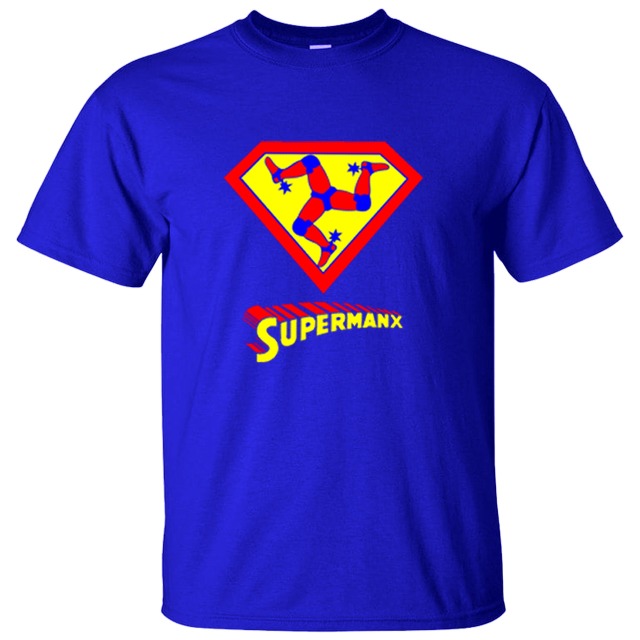 SP410 Supermanx Adult T-shirt -  Royal Blue SP410