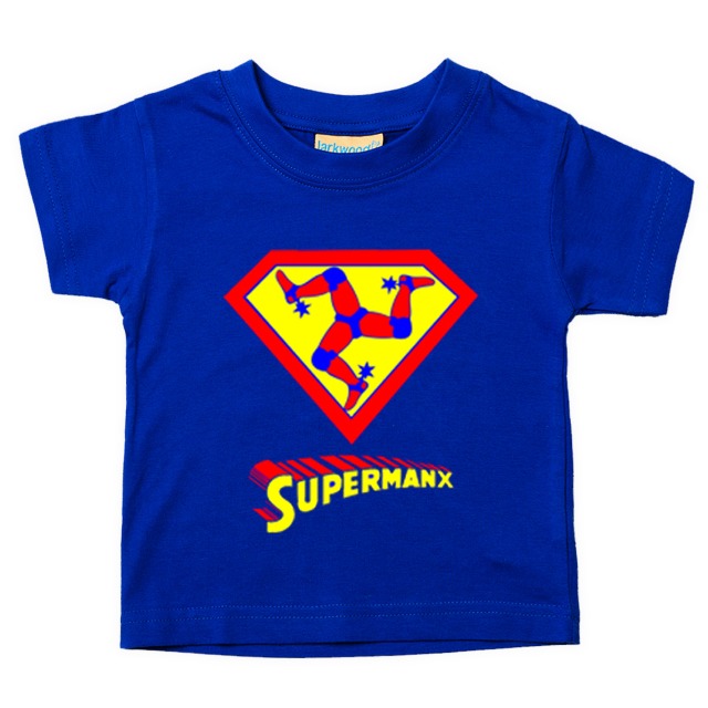 SP430B Supermanx Babies T-shirt - Royal Blue