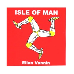 STICKER - MANX 3 LEGS RED MG 104