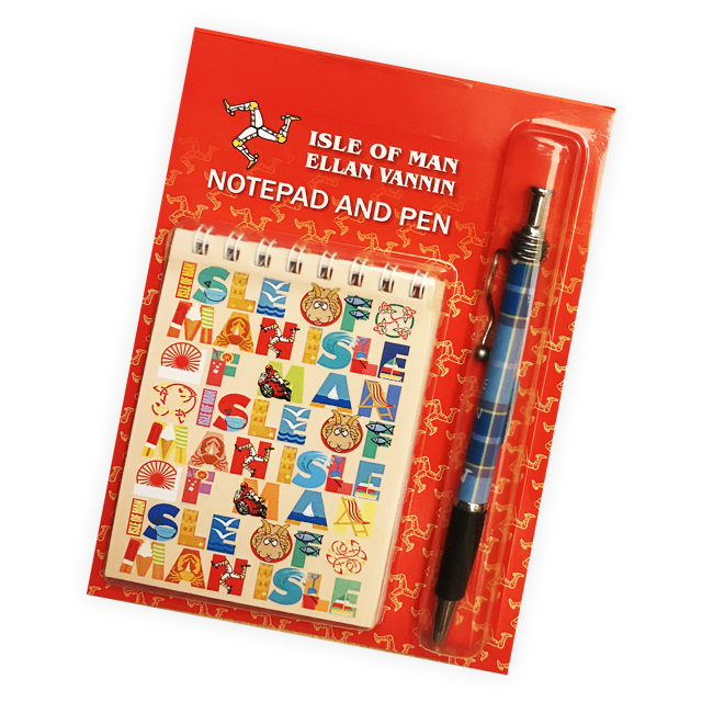 NOTE PAD WITH PEN - ISLE OF MAN - MG 539