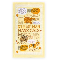 ISLE OF MAN MANX CATS - TEA TOWEL MG 354