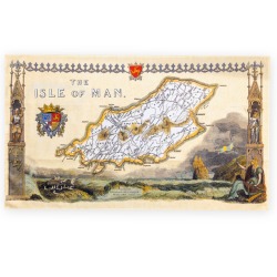 THE ISLE OF MAN - TEA TOWEL MG 353