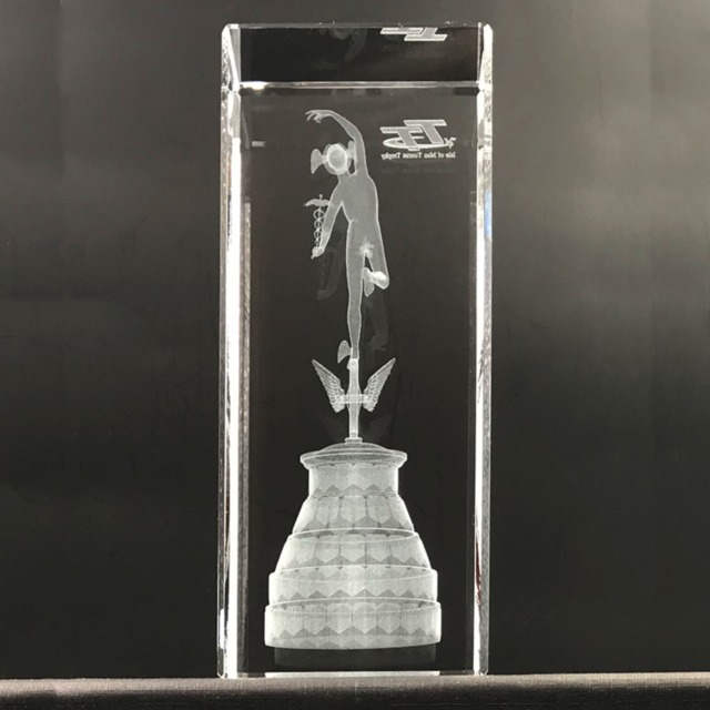 TT OFFICIAL CRYSTAL TROPHY BLOCK MG 994