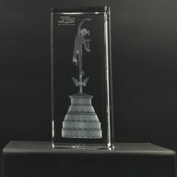 TT OFFICIAL CRYSTAL TROPHY BLOCK MG 994