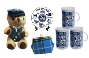 MANX TARTAN /  BLUE & WHITE RANGE OF GIFTS