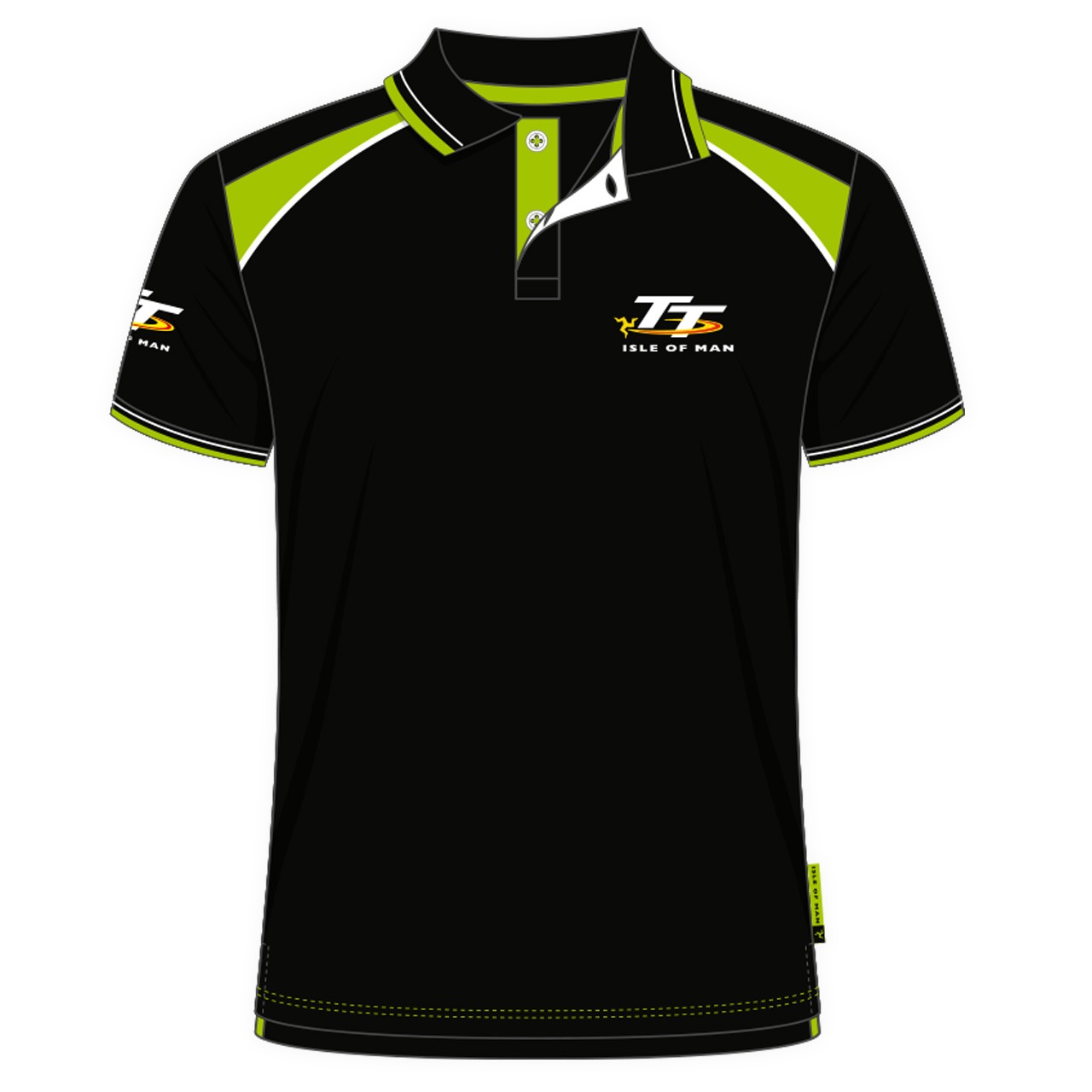 green and black polo shirts