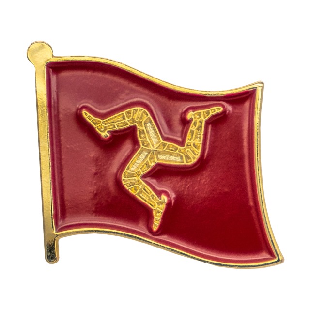 PIN BADGE -  MANX FLAG MG 102